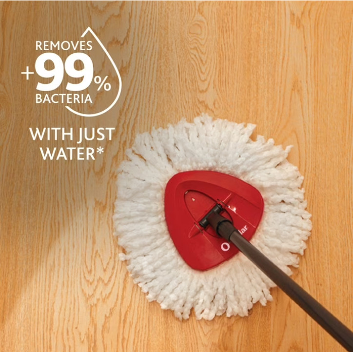 (4 pack) O-Cedar EasyWring Machine Washable Microfiber Spin Mop Head Replacement
