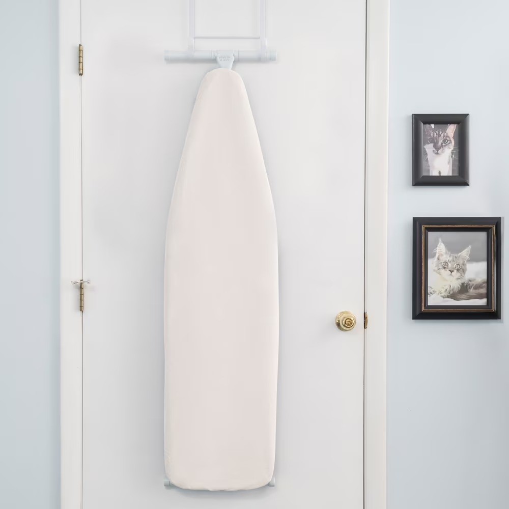 Adjustable Height, T-Leg 53″ x 14″ Ironing Board, Beige