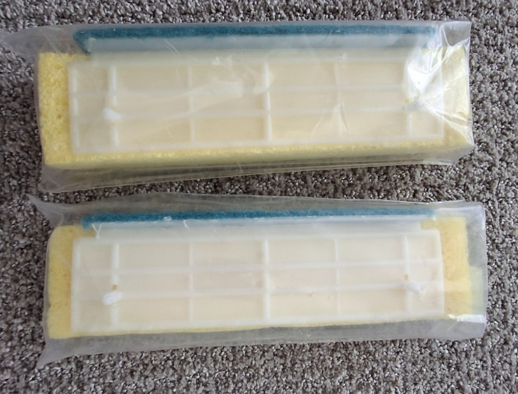 Lot of 2 Rubbermaid Ultra-Fresh Cellulose Squeeze Mop Refill Scrubber Strip New