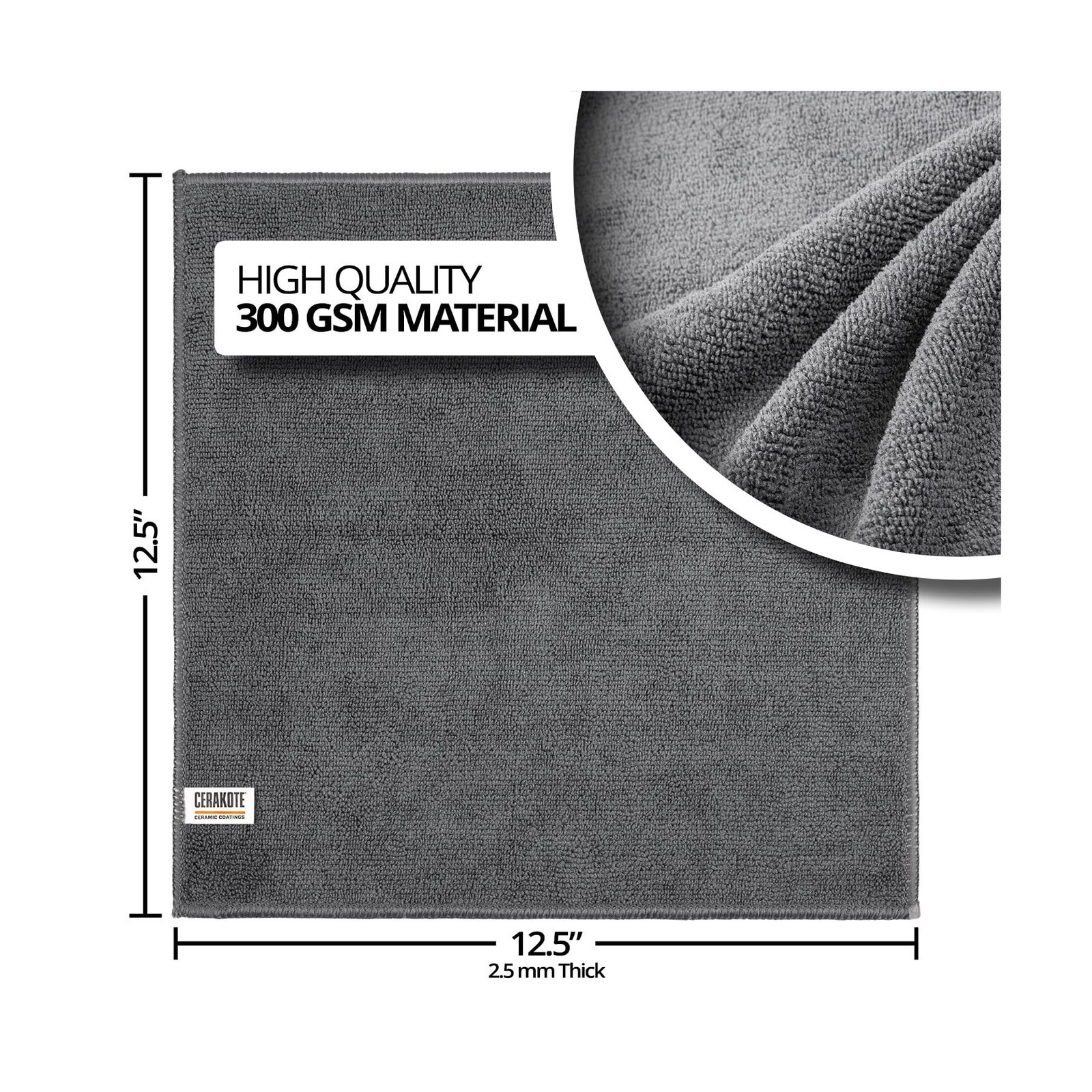 CERAKOTE Microfiber Towels (12 Pack) – Cleaning and Application Towels Durabl…
