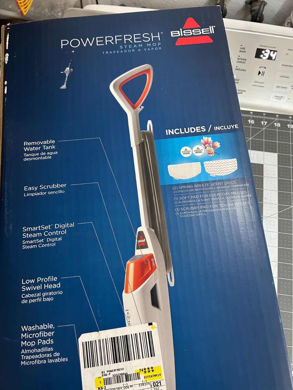 NEW BISSELL 1940W PowerFresh 1500W Steam Mop hardwood tile laminate floor