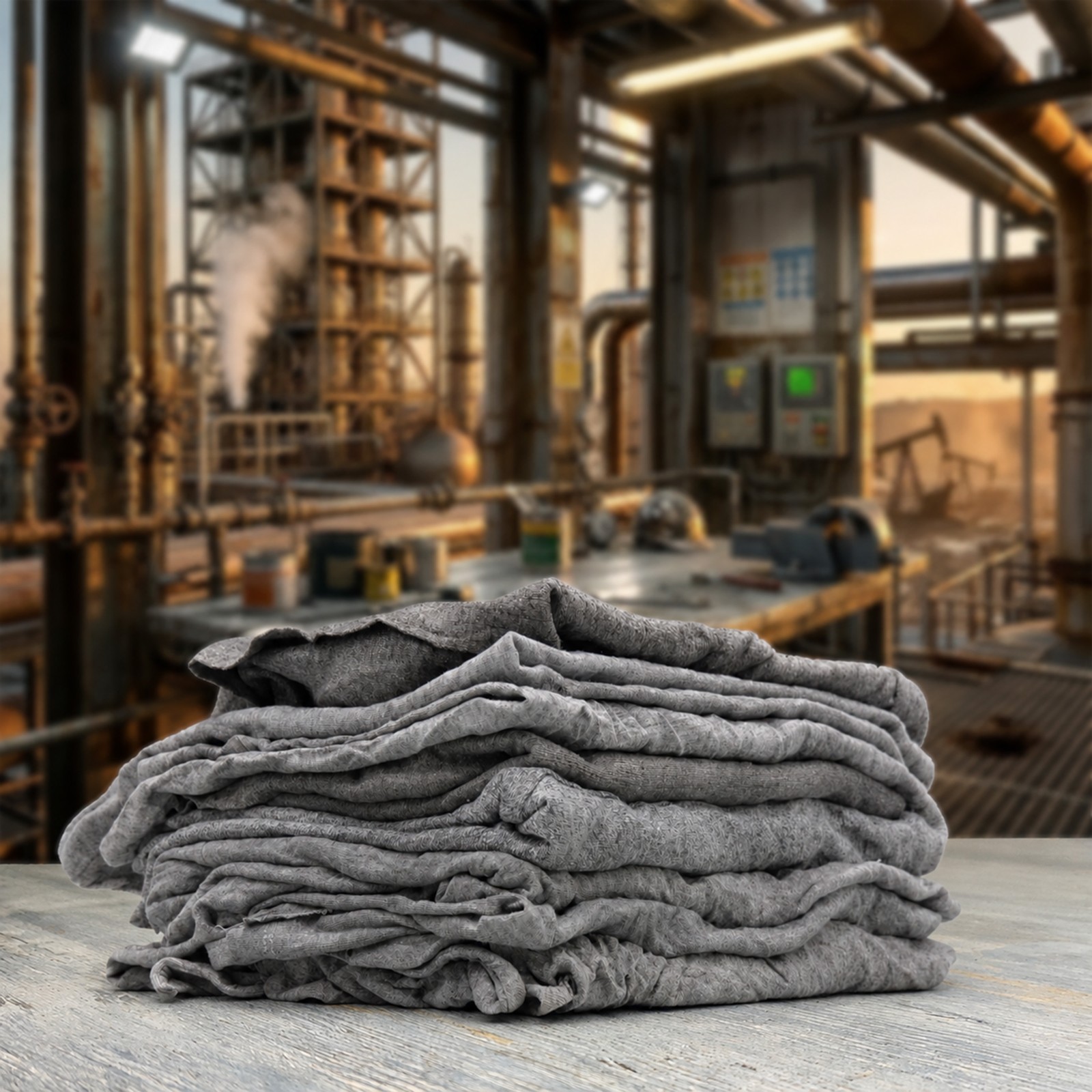 Recycled Shop Rags | Gray T-Shirt Knit Wipes | Bulk Cleaning Cloths – Boxes