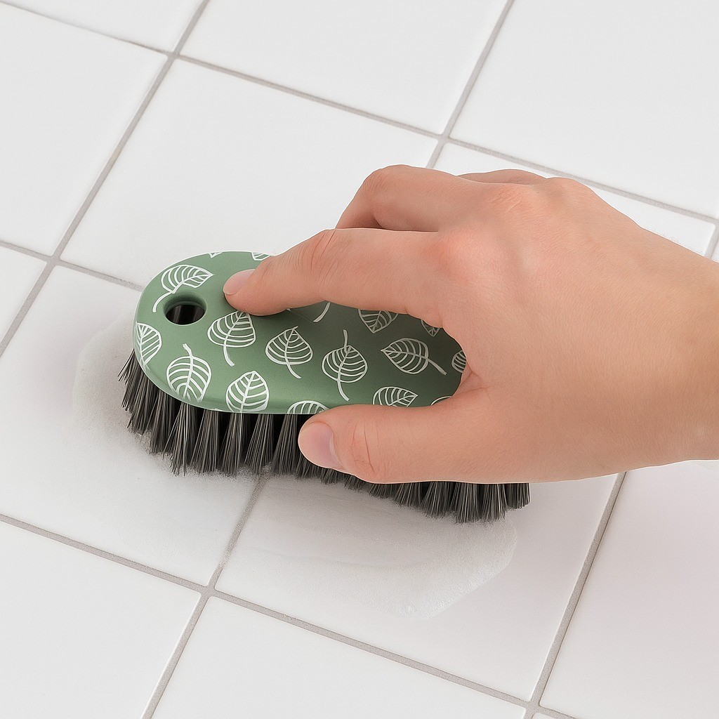 2 Pack Multi-Purpose Scrub Brush – Heavy Duty Green Printed Cleaning Tool