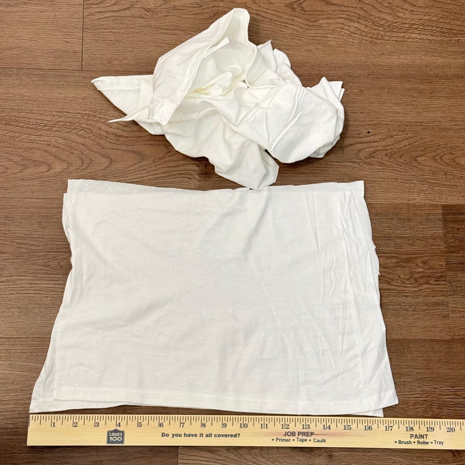 Cleaning Rags 120 White Knit – Premium T-Shirt, painting, mechanics, home, etc..