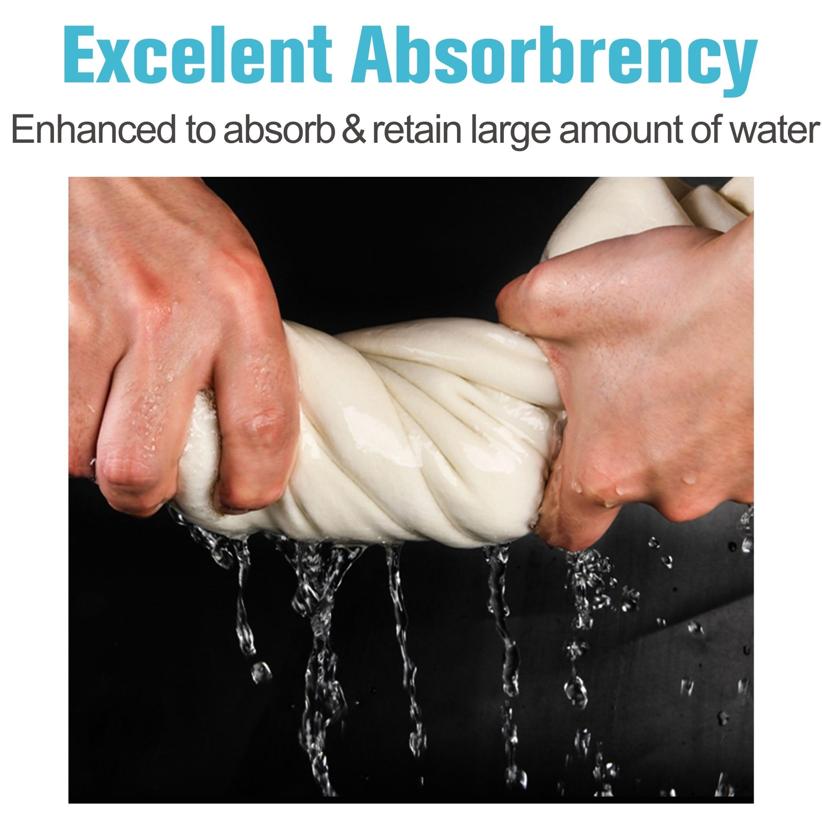 3 Pack Real Leather Fast Drying Cleaning Cloth for Car Wash Super Absorbent