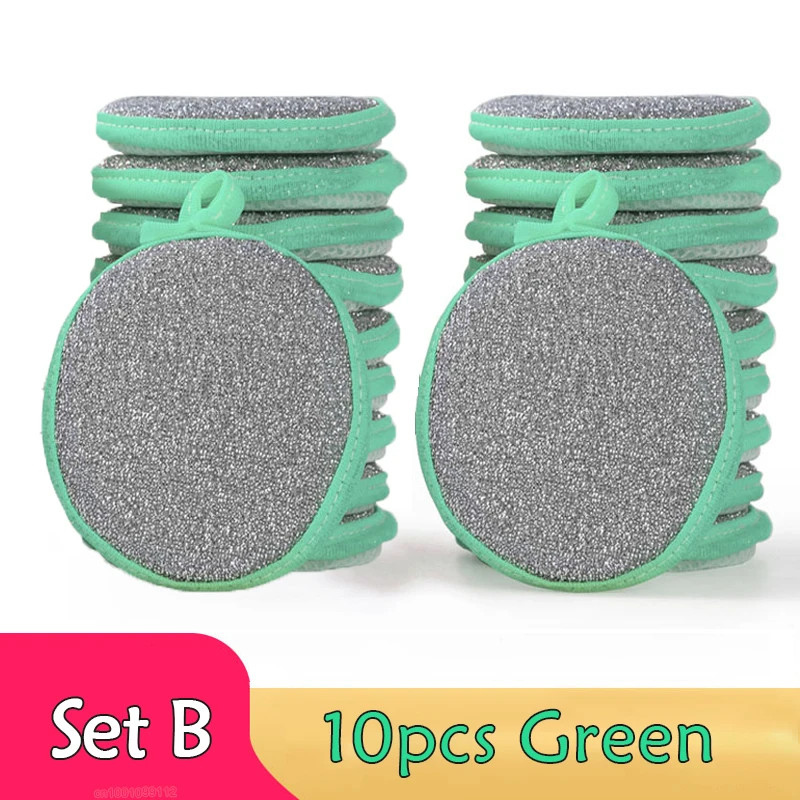5/10/20Pcs Double Side Dishwashing Sponge Dish Washing Brush Pan Pot Dish Wash S
