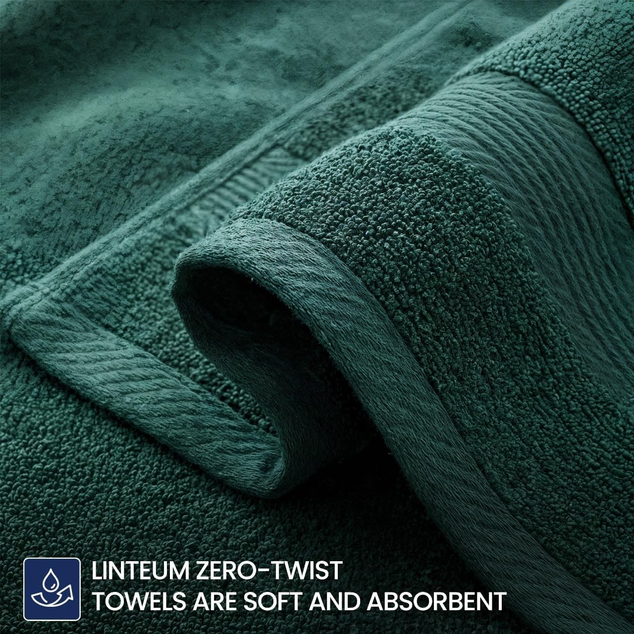 Premium 16×27 Inch Hunter Green Hand Towel – 100% Cotton Zero Twist Towels |