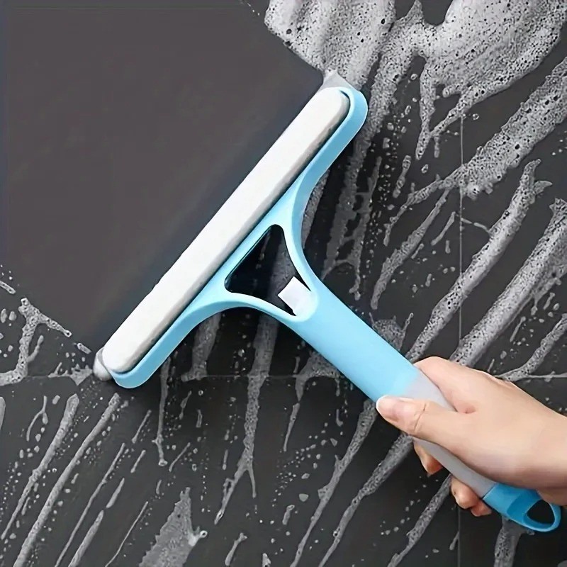 3-in-1 Silicone Shower Squeegee Spray Window Wiper Mirror Glass Cleaner Tool Pro