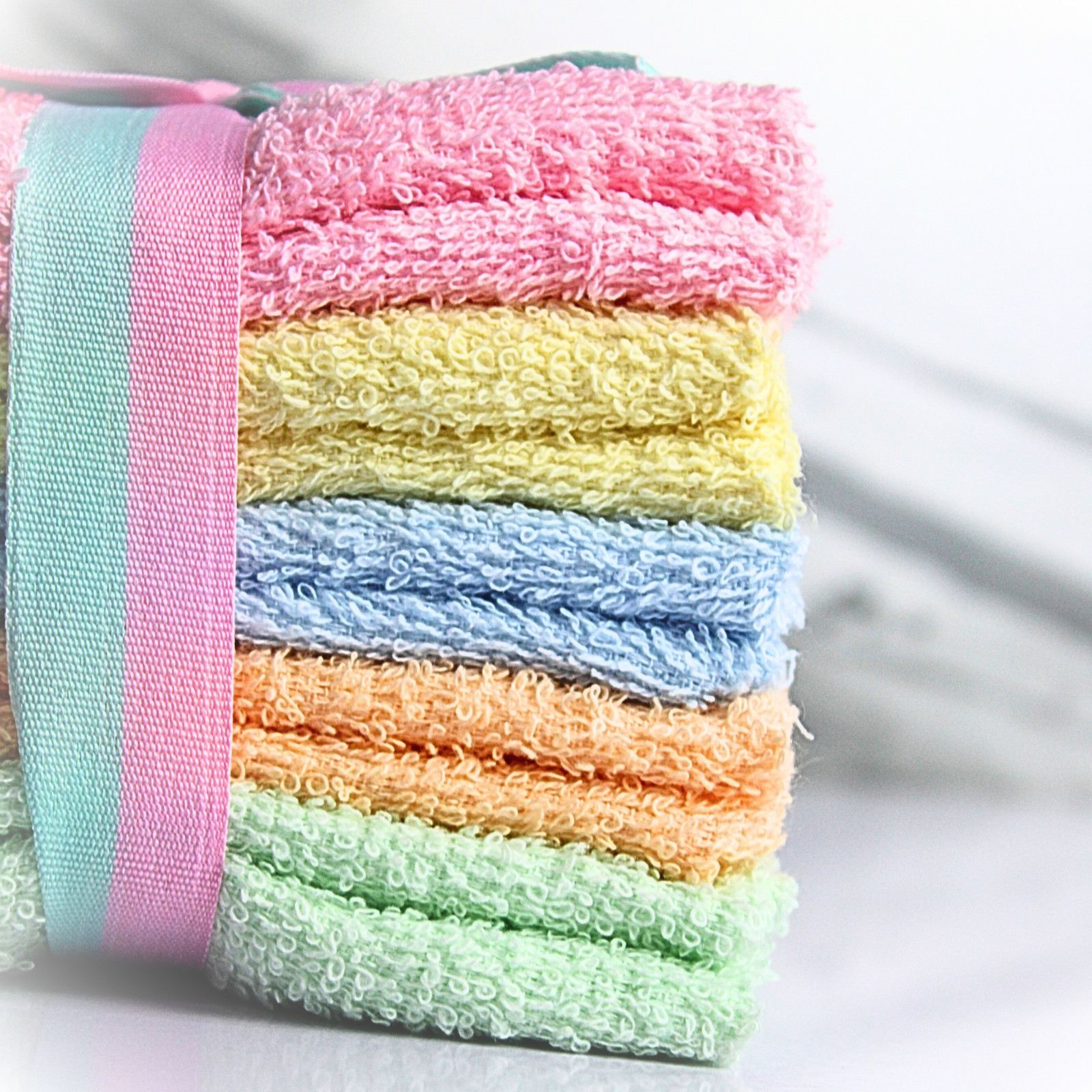 10 Pack 12×12 Cotton Washcloths High Absorbency Soft Terry Fabric | Cottonburg