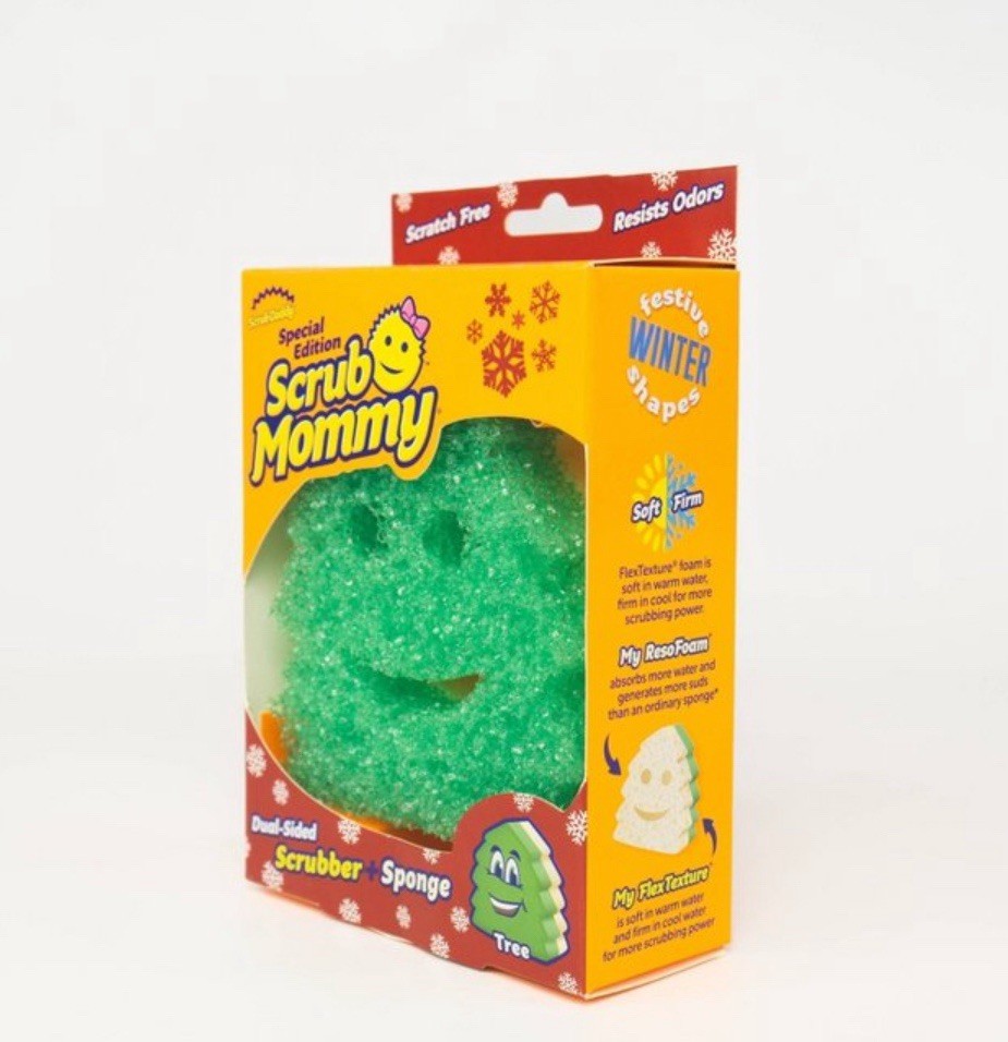 Scrub Mommy Winter Shape Holiday Christmas Tree Special Edition New In Box