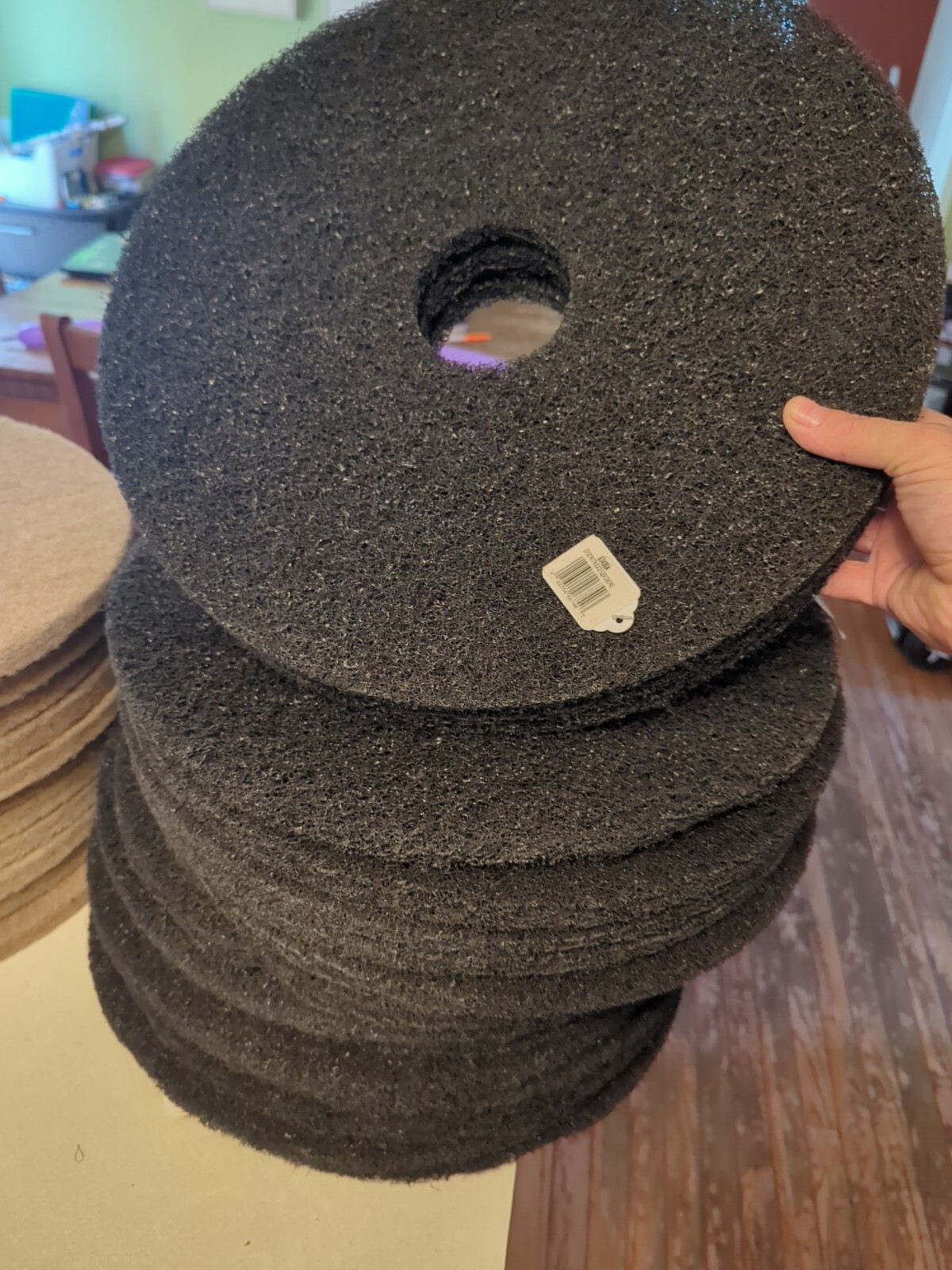 Gator 6740 Black Floor Aggressive Stripping Pad 17 Dia. in. (Pack of 5)