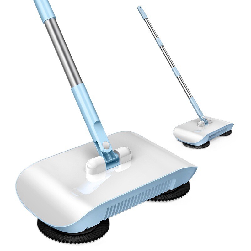2x Wet/Dry Vacuum Cleaner Broom 180° Rotating Sweeping Mop Household Cleaning