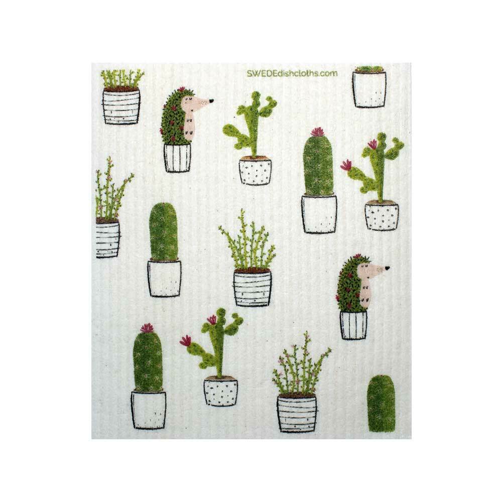 Mixed Cactus Set of 3 cloths Swedish Dishcloths (one of each design)