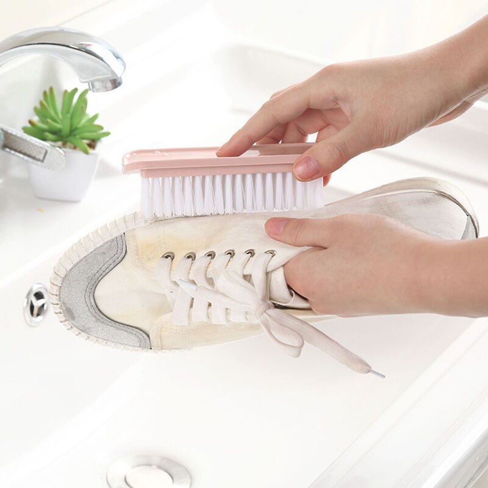 3Pcs Reusable Multi Use Cleaning Brush Plastic Handle Assorted Colors