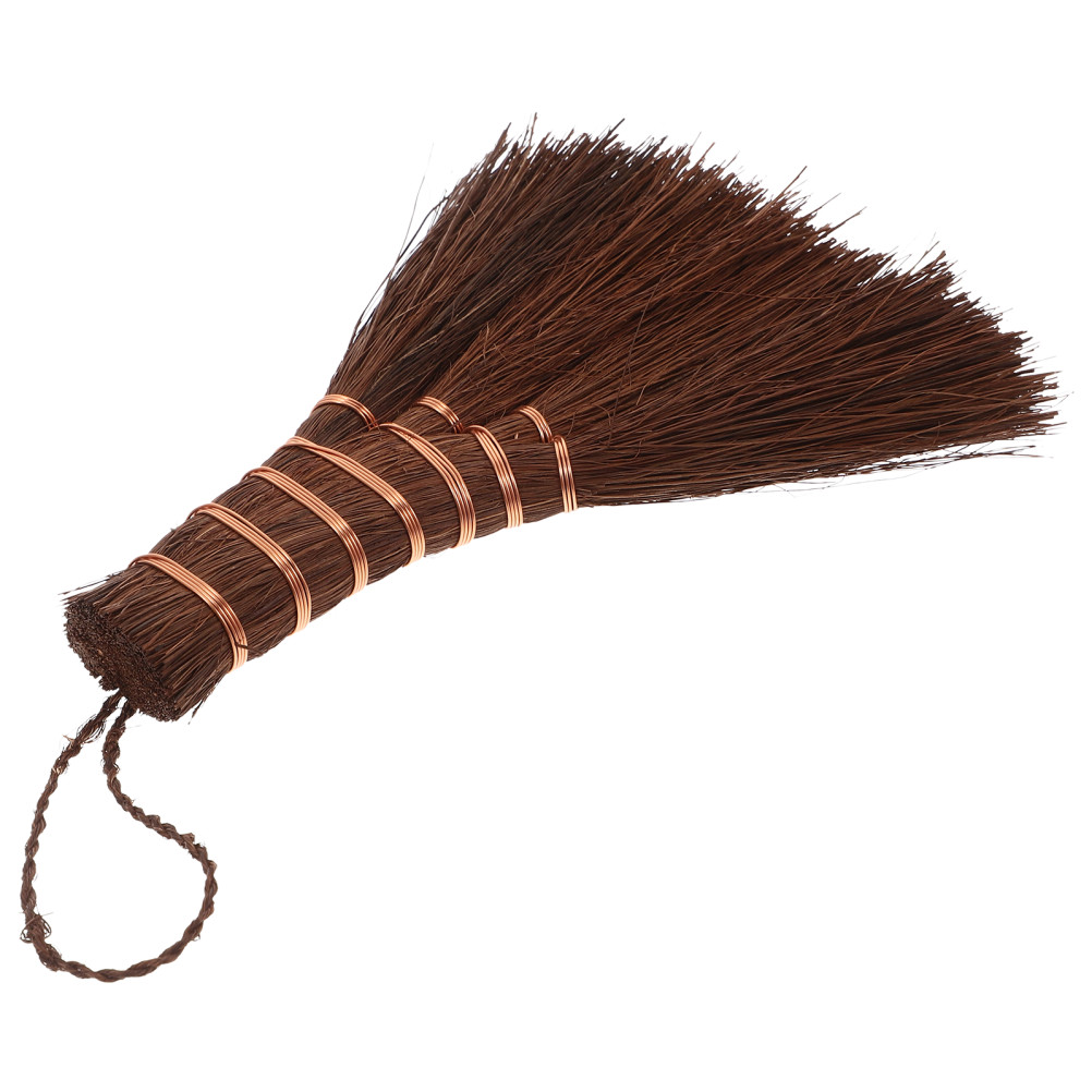 Car Broom Palm Fiber Wood 1Set 5.6*4.6*0.6In For Narrow Spaces Cleaning