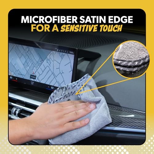 AllSwipe Multi-Purpose Microfiber Towels for Cars Microfiber Cleaning 6 Pack