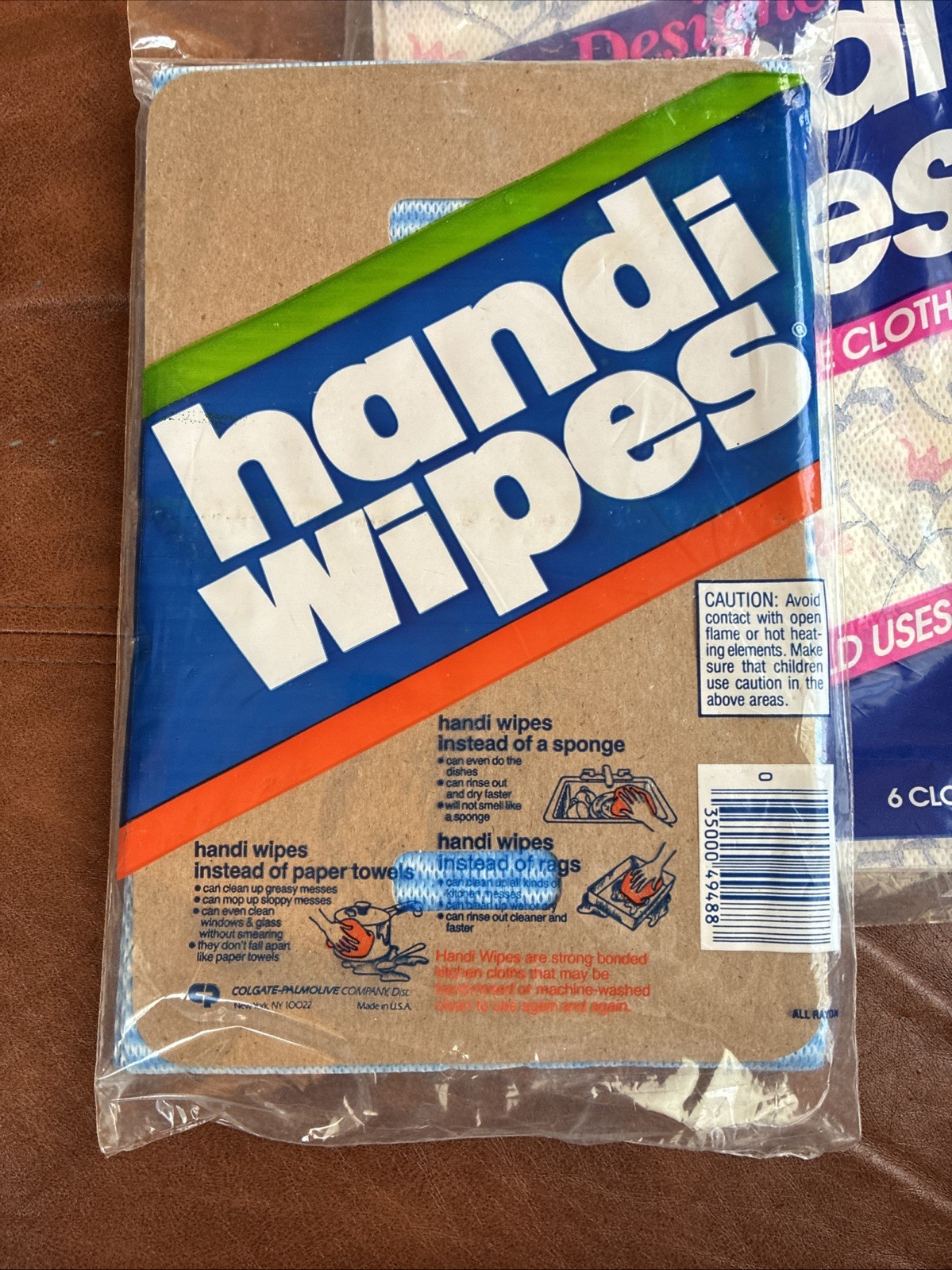 VINTAGE Handi Wipes Reusable Cloths 8 Blue & 5 Floral 13 Cloths In Total