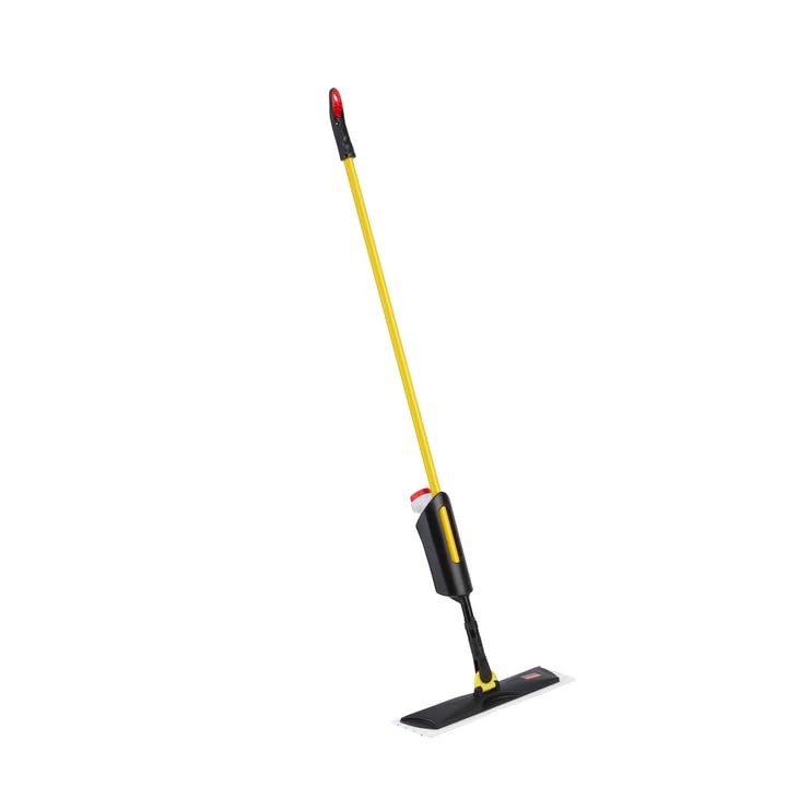 Yellow Microfiber Spray Mop Kit for Hard Surface Cleaning with Disposable Pads