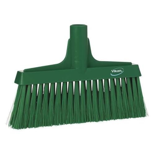 Remco 1 1/2 x 9 1/2 in Sweep Face Broom Head, Soft, Synthetic, Green 31042-1
