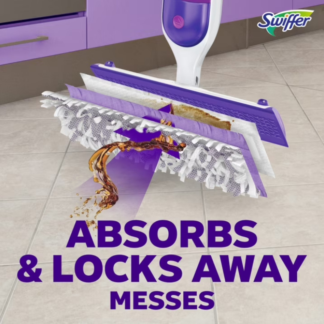 Swiffer Power Mop Set, Floor Cleaner for Tile, Vinyl, Laminate, Wood