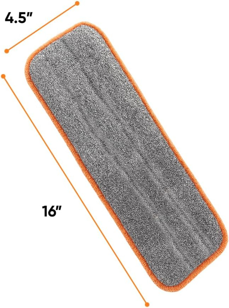 Microfiber Mopping Pad, 8 X 4.5 Inch Reusable Washable Mop Replacement Pad, Stre