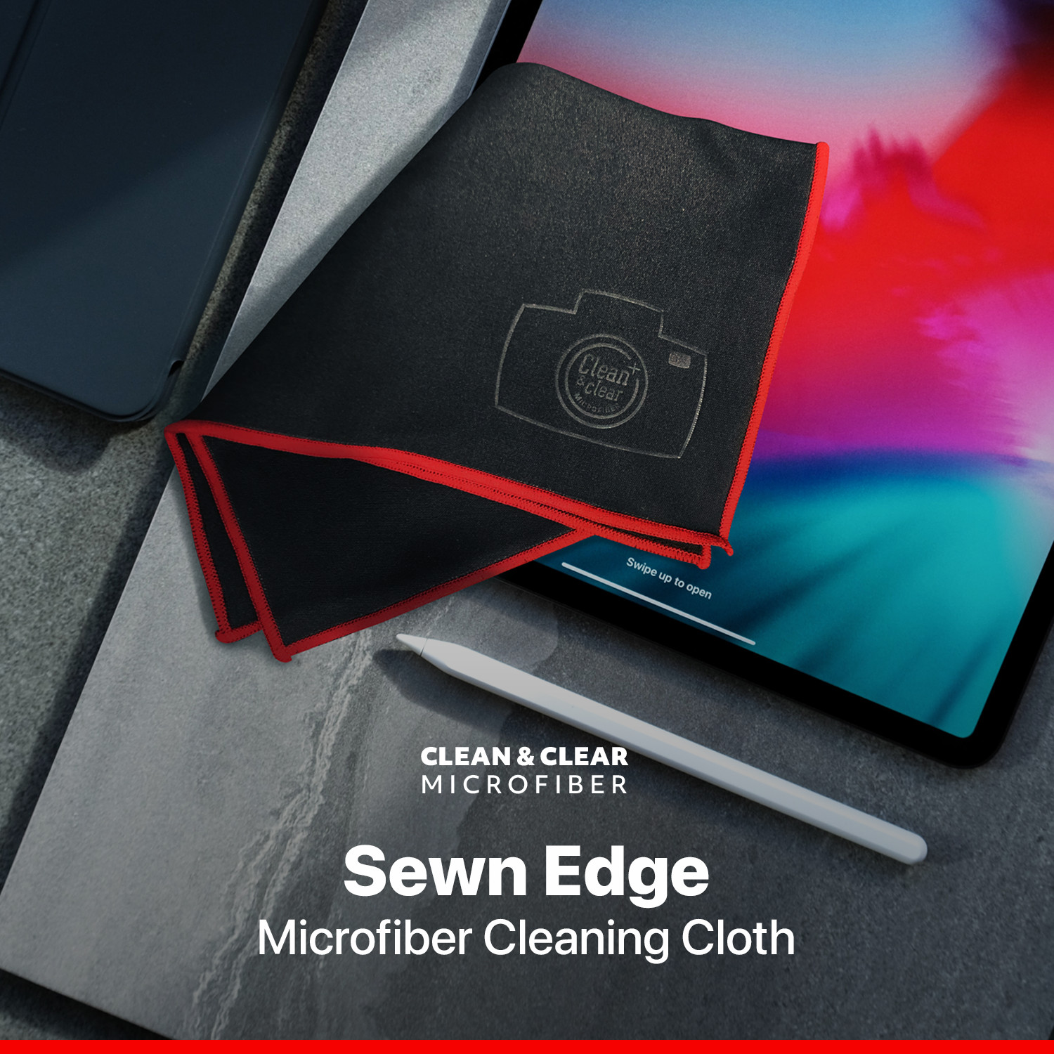 LARGE [8 Pack]Clean&Clear Microfiber-ULTRA PREMIUM QUALITY Lens Cleaning Clothes