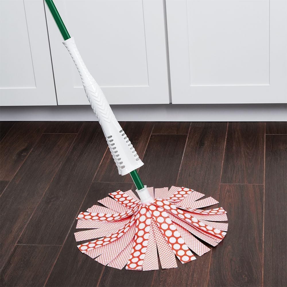 Libman Wonder Mop Head Replacement | Absorbent Microfiber | Self Red & White