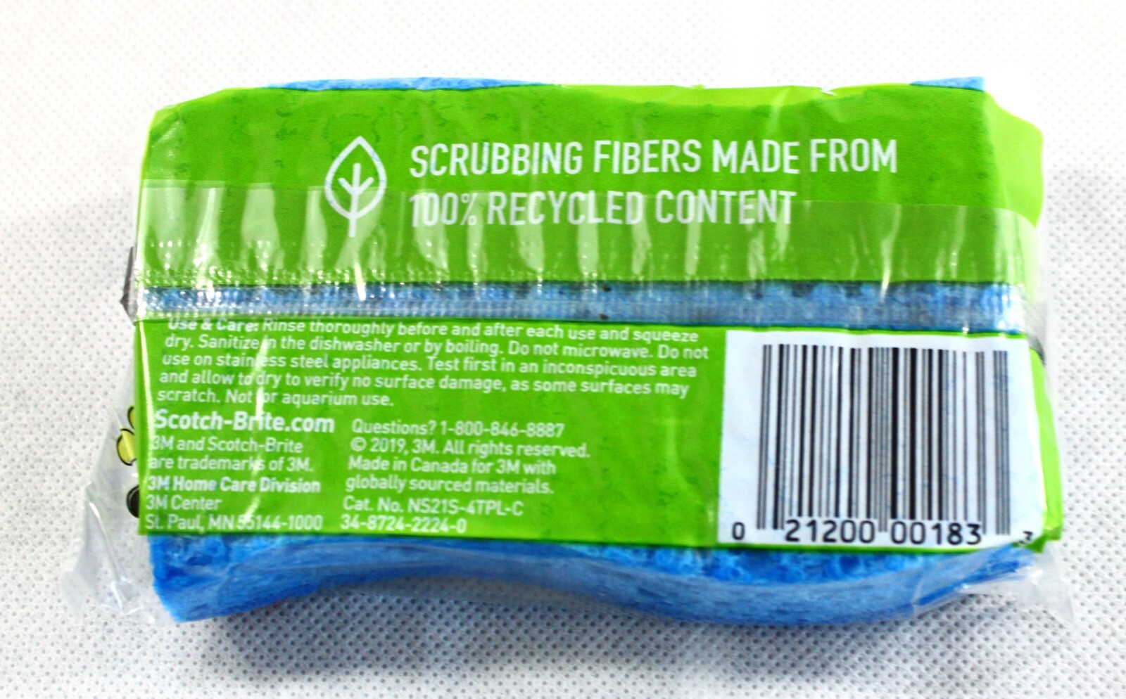 10 Pack Scotch Brite Non Scratch Scrub Sponge Free Shipping