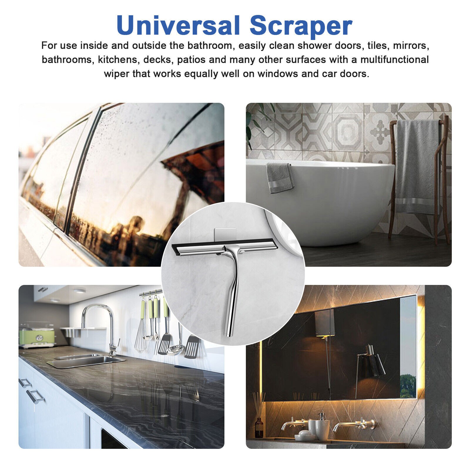 25 * 18cm Glass Wiper Glass Cleaning Wiper Portable Replacement Accessories