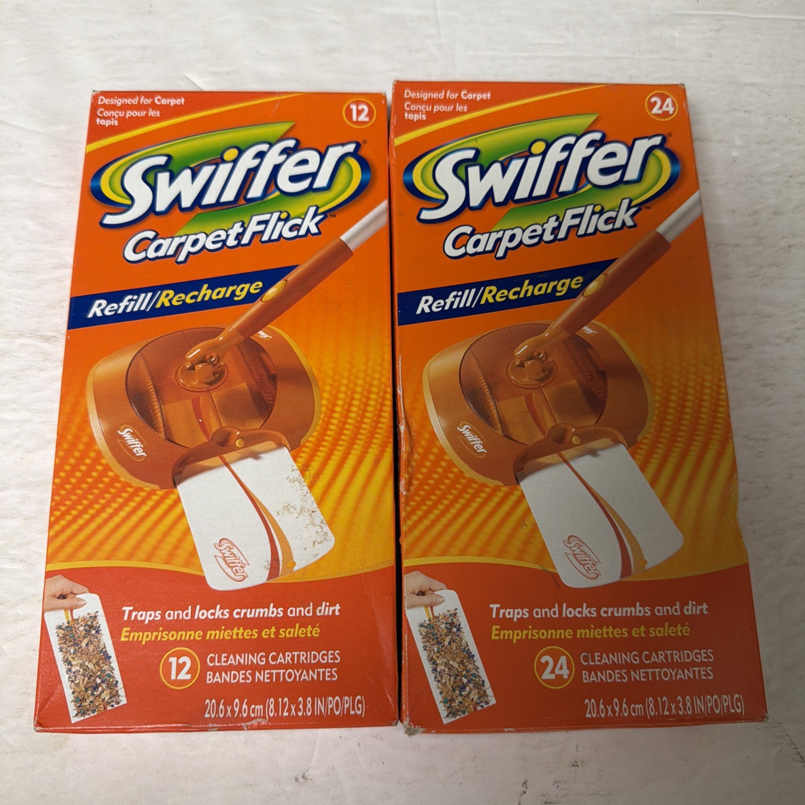 Swiffer CarpetFlick 36 Count Refii/Recharge Cleaning Cartridges NOS