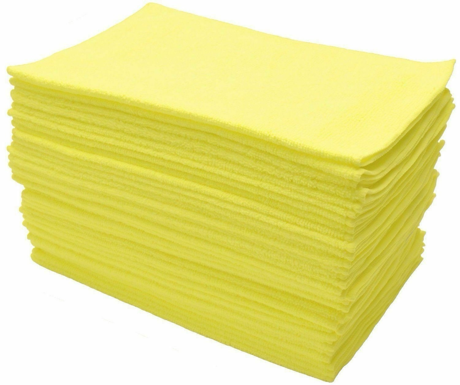 Kirkland Signature Ultra Plush Microfiber Towel, Yellow, 16 in x 16 in, 36-count