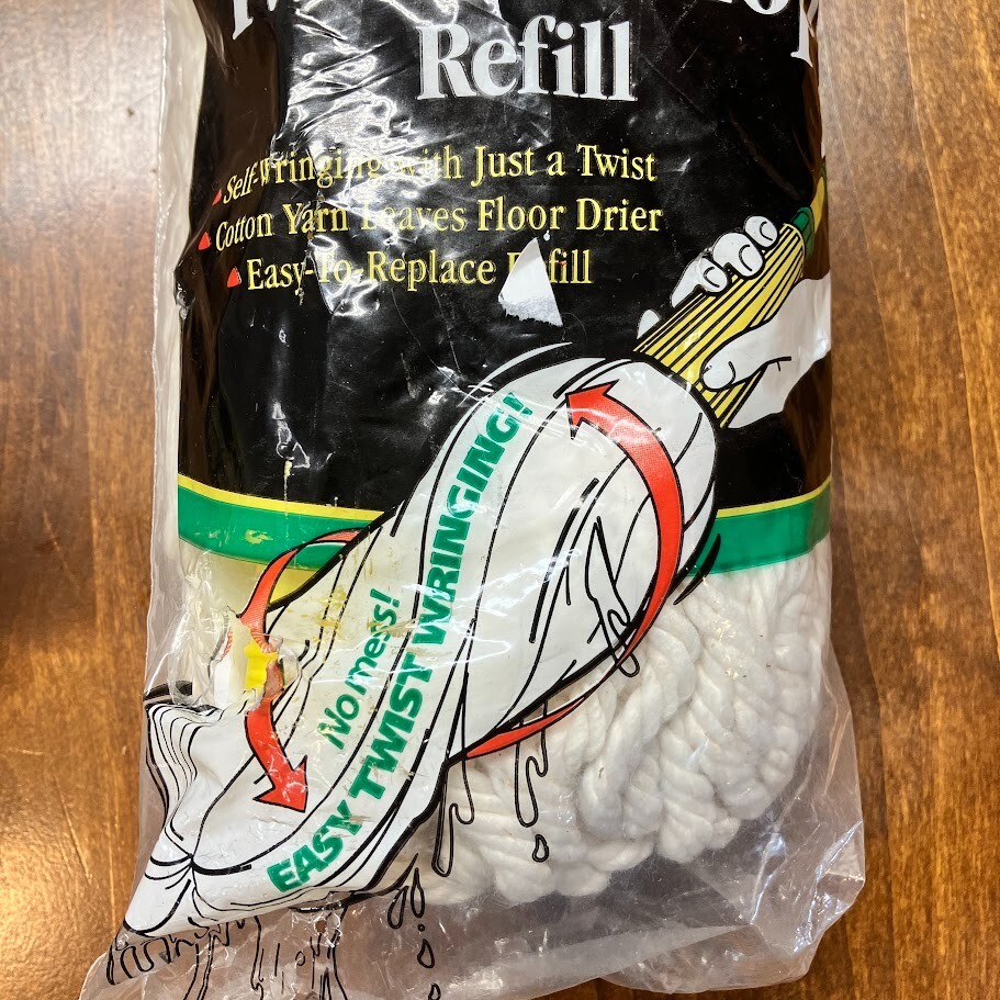 O Cedar Twist ‘N Mop #267 Refill Replacement Self Wringing Cotton Yarn 1997