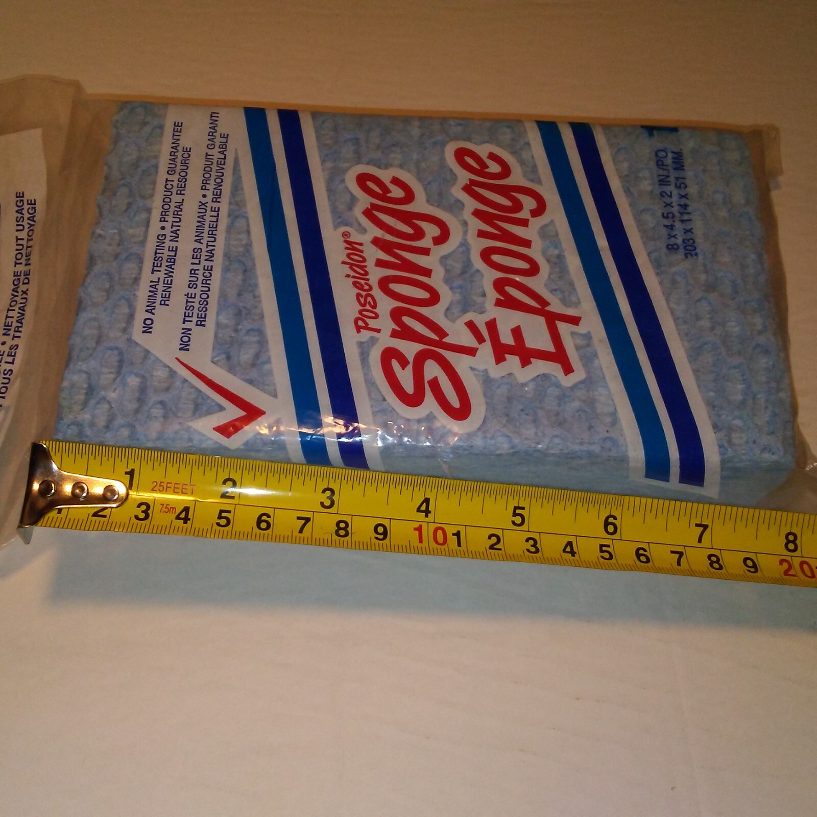 Cellulose Sponge 8inx4.5inx2in. All purpose cleaning highly absorbent Reusable.