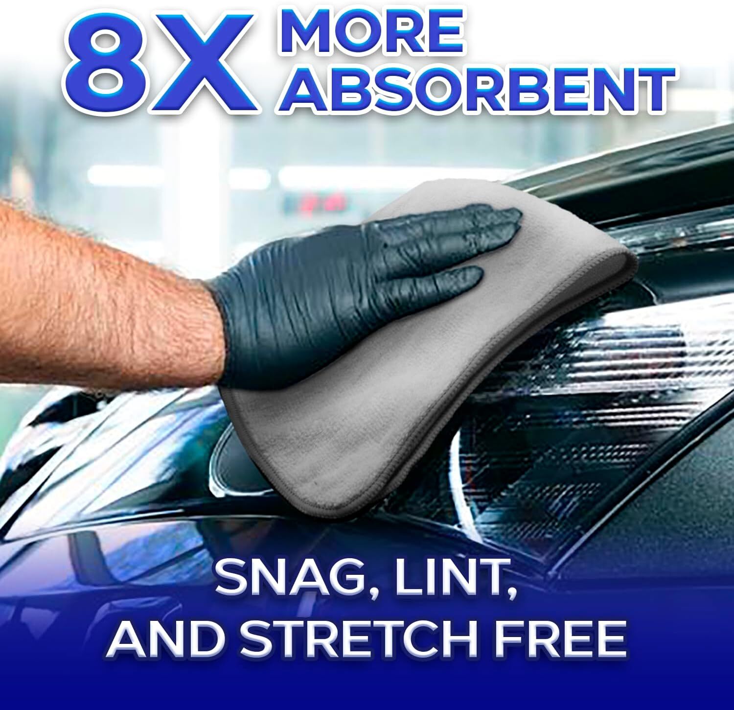 PerfectClean Microfiber Cleaning Cloth, Absorbent Cleaning Towels, 12”x12”