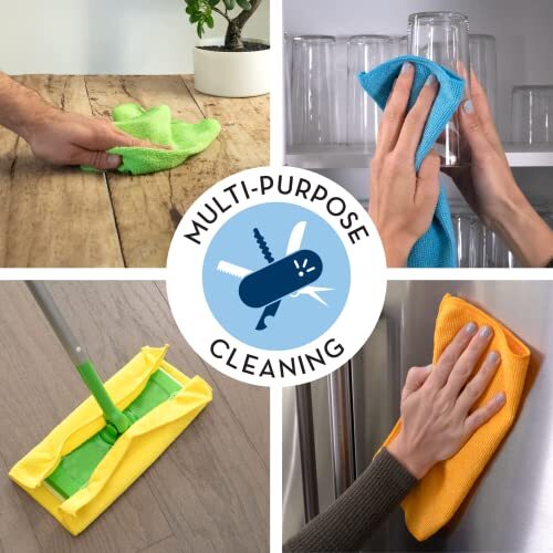 S&T INC. 50 Pack Microfiber Cleaning Cloth, Bulk Microfiber Towel for Home,