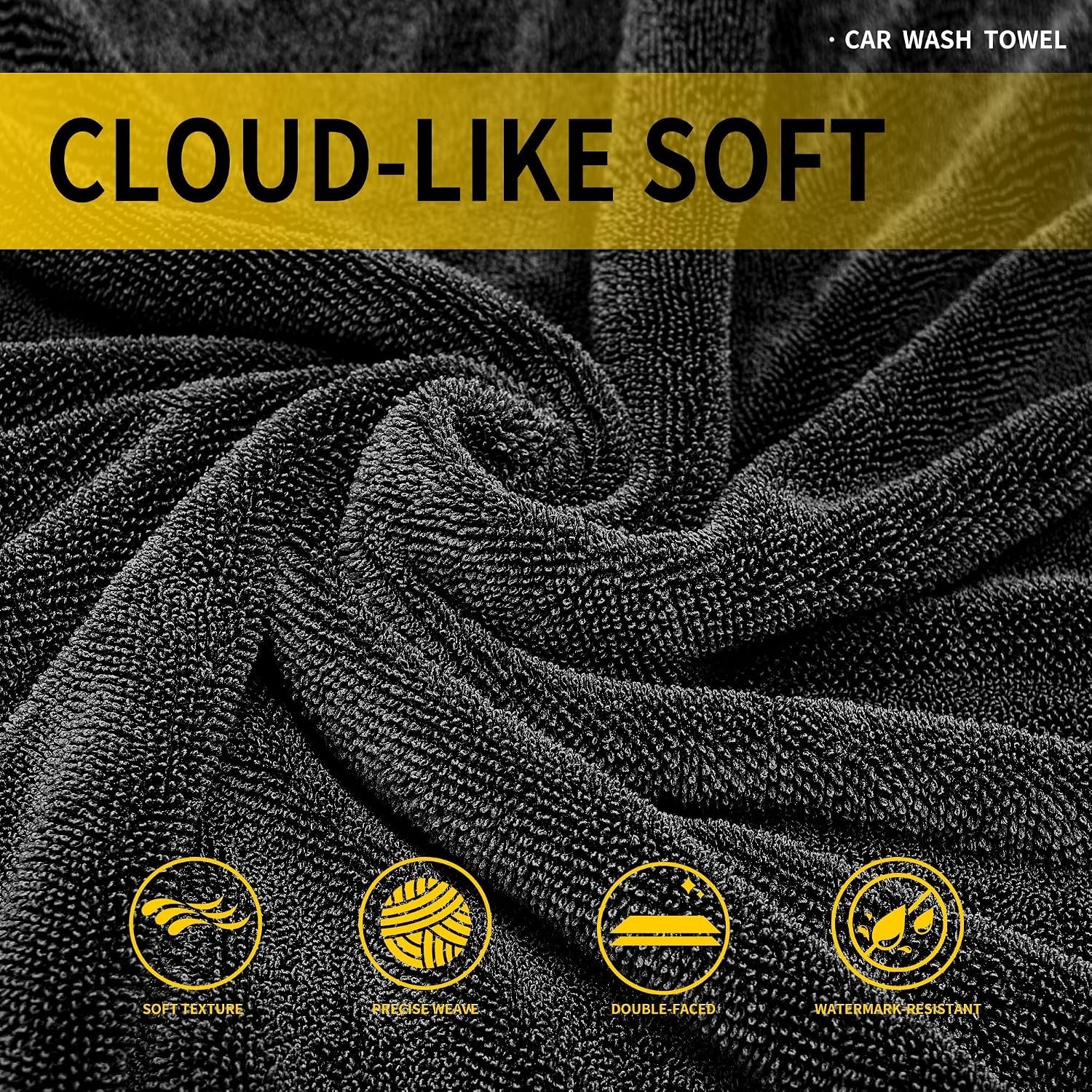 Extra Large Microfiber Car Drying Towels (48”x24”) – 2 Pack for Ultimate Care