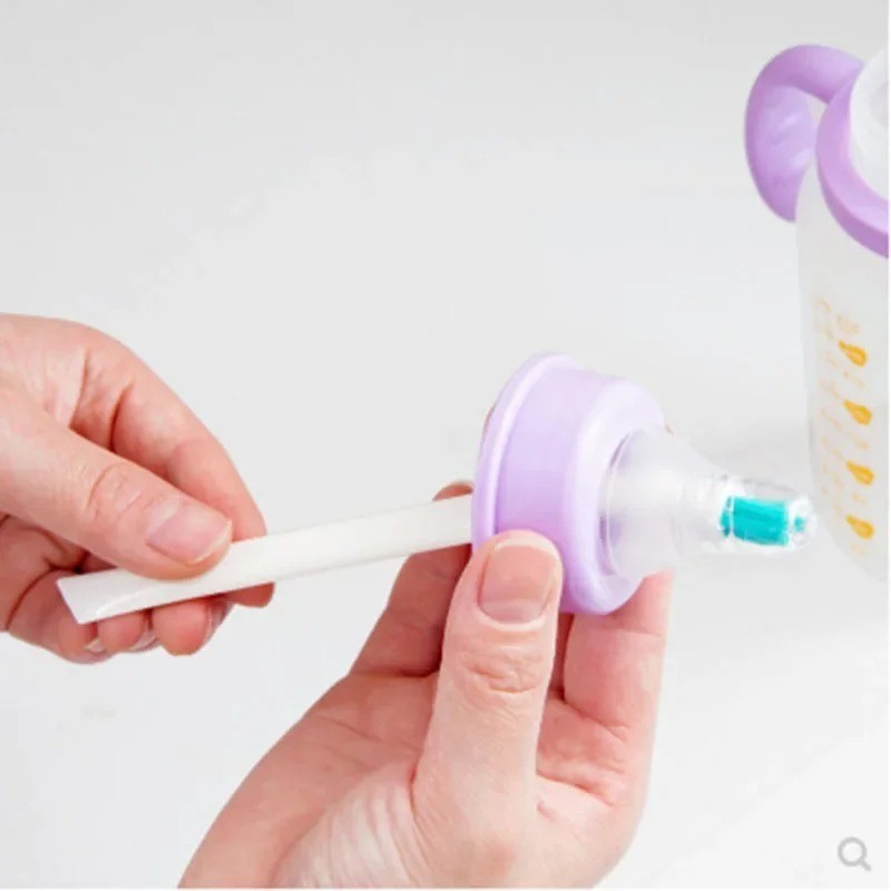 2pcs Long Handle Gap Cleaning Brush Set Baby Bottle Cleaner Tools – NEW