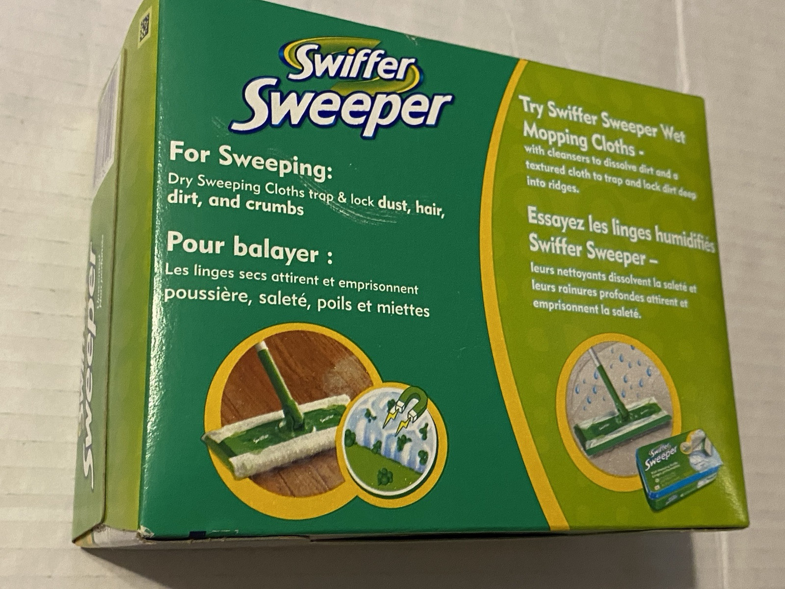 Swifter Dry Sweeper Refills 16 unscented cloths NEW