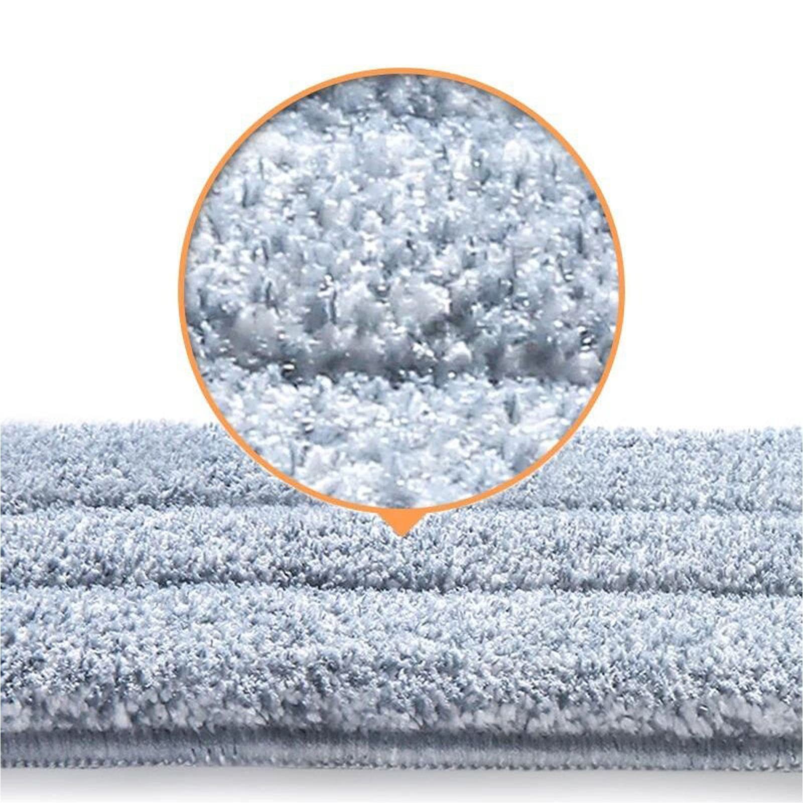 10 Pack 13 * 4.9″ Generic Mop Pads Mop Head Refill Washable Wet/Dry Mops Flat…