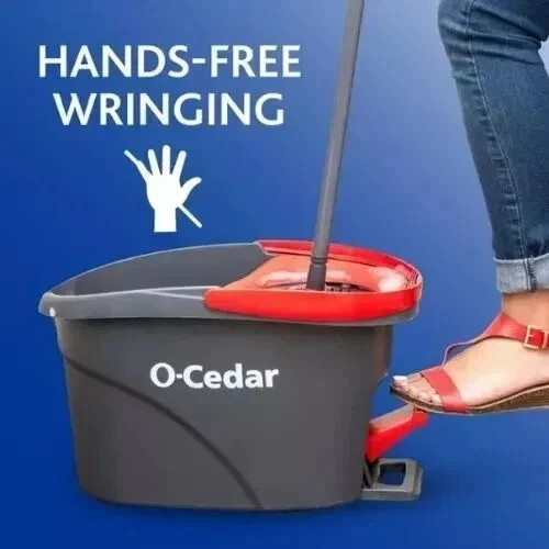 O-Cedar EasyWring Spin Mop & Bucket System- Free Ship