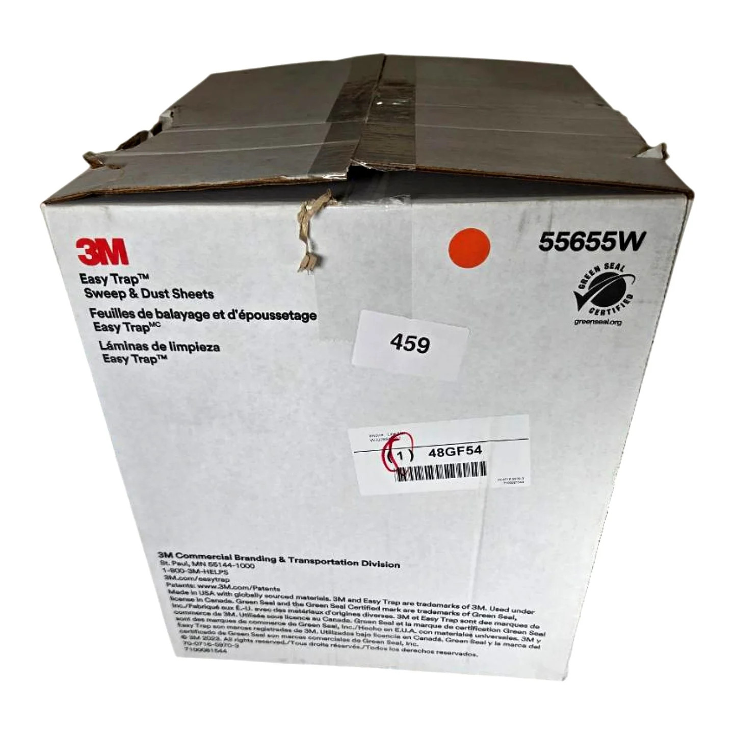 3M 55655W Easy Trap 5x6in 500 Sheets/2 Rolls Sweep & Dust Sheets