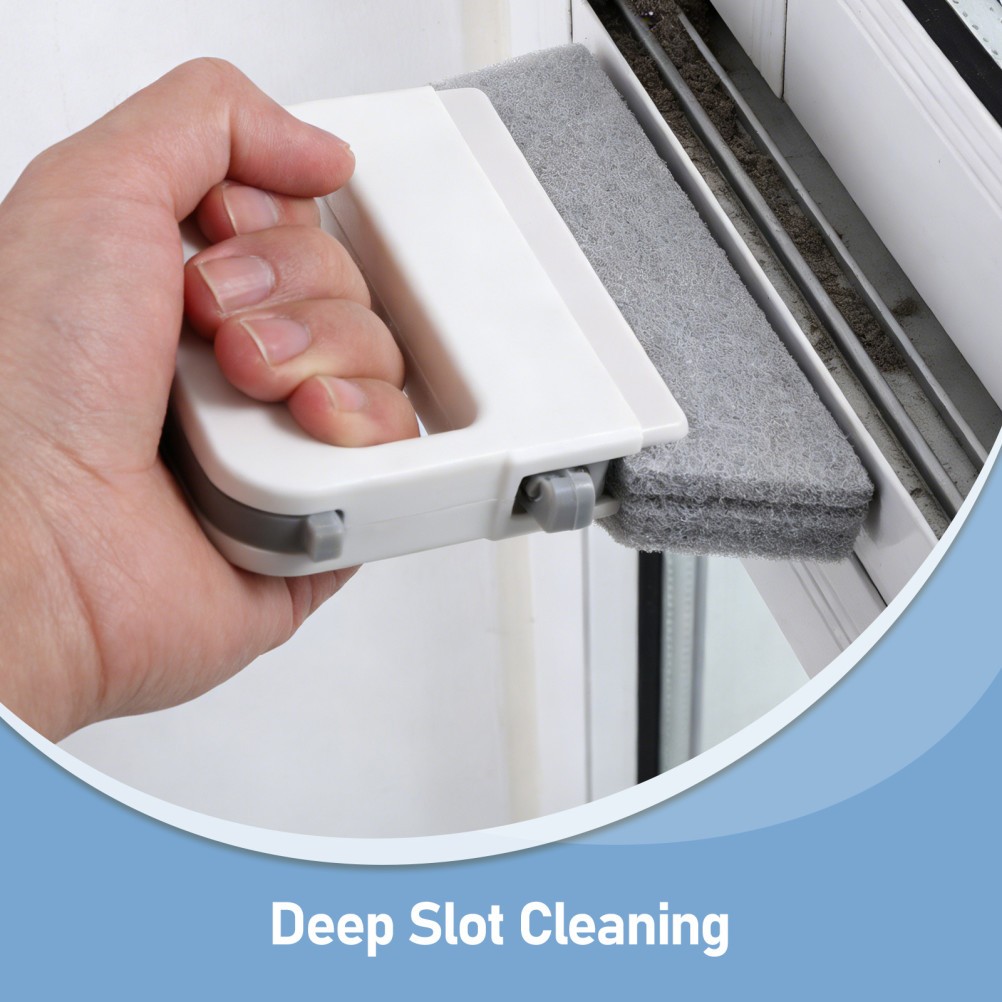 3Pcs Reusable Window Track Groove Cleaners with Ergonomic Handle Assorted Colors