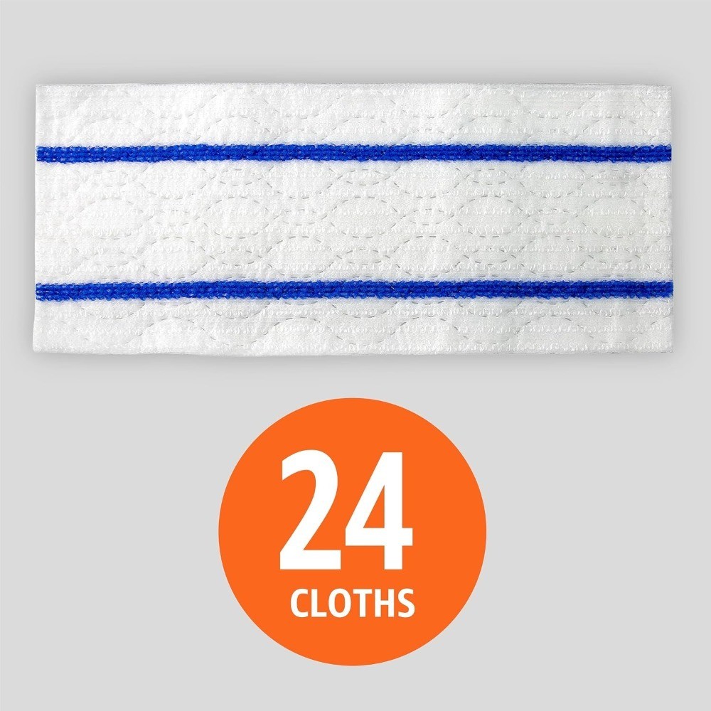 Wet Mopping Cloth Refills, Multi-Surface Floor Cleaning, Fresh Scent, Low