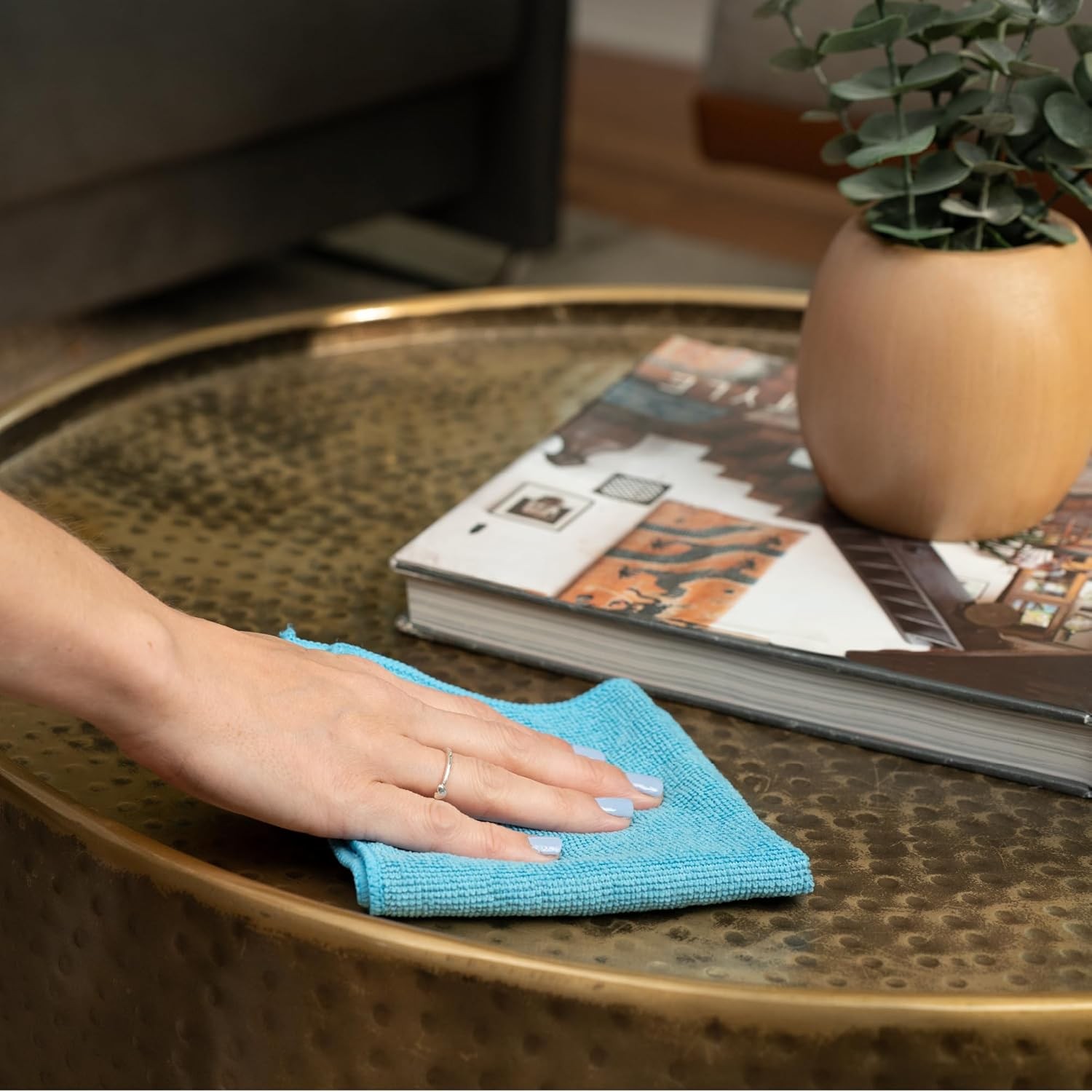 Microfiber Cleaning Cloth Set of 50 Towel Rag Car Polishing Detailing No-Scratch