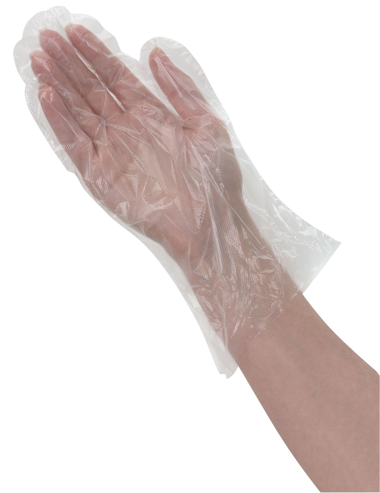(5 pack) Disposable Poly Food Gloves, 120-Count, Latex-Free, One Size Fits Most