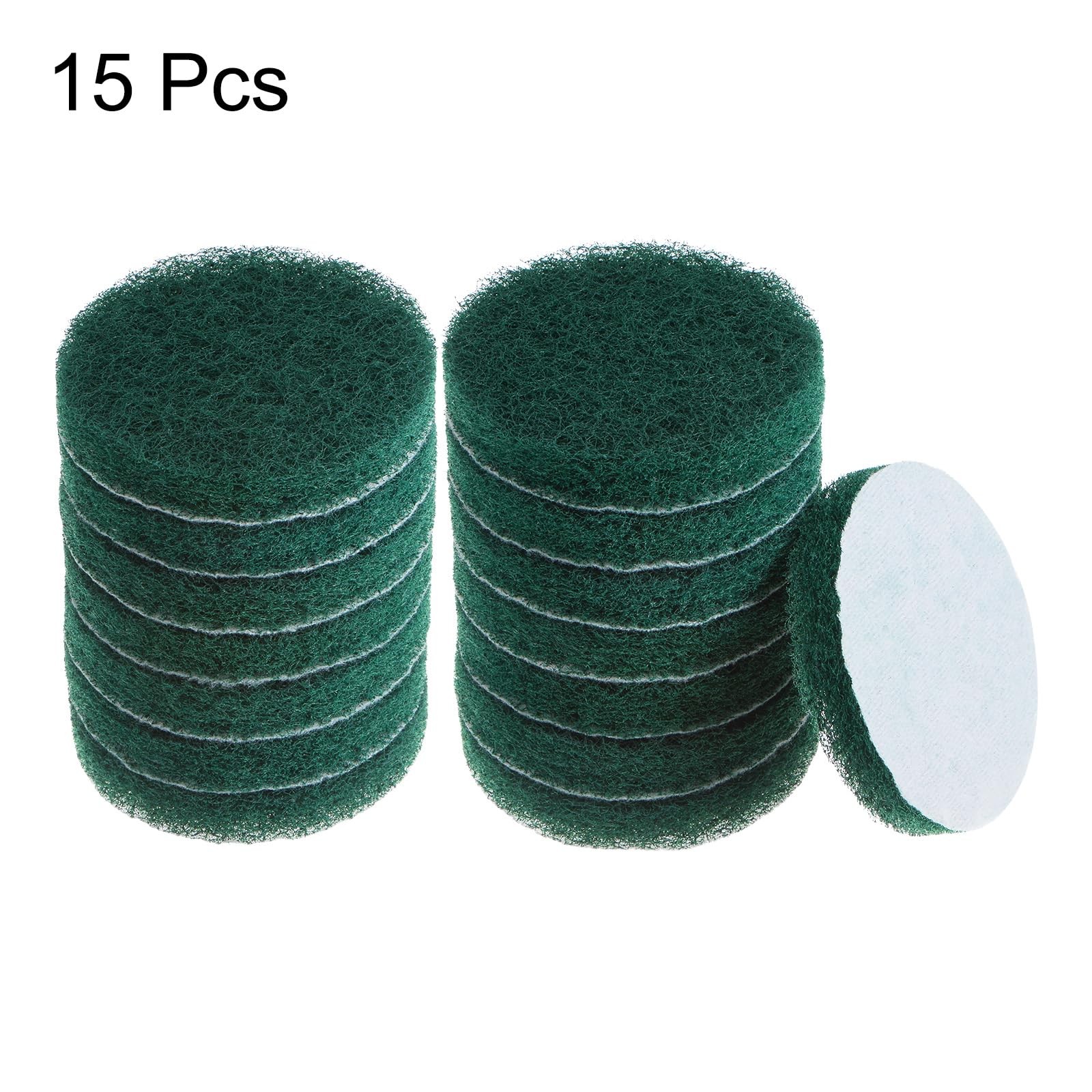 HARFINGTON 15pcs Drill Power Brush 4 Inch Tile Scrubber 150-240 Grit, Green