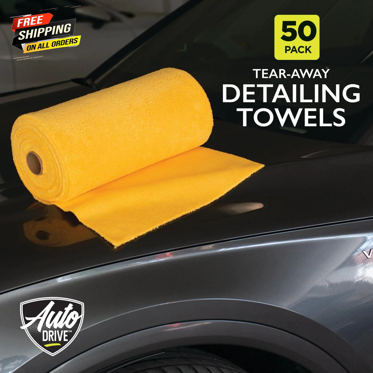 Tear Away Car Wash Coral Fleece Microfiber Detailing Towels, 50 Count Roll ✅ 👈