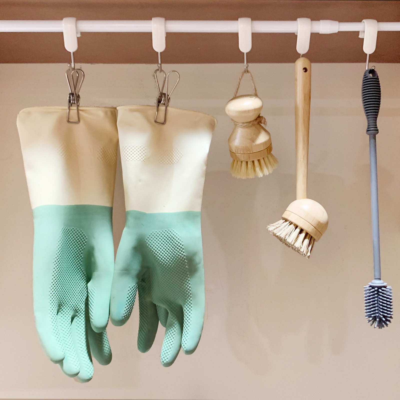 JuneLily Eco Friendly Natural Dish Brush Heads Sisal & Coconut for Dishwashing