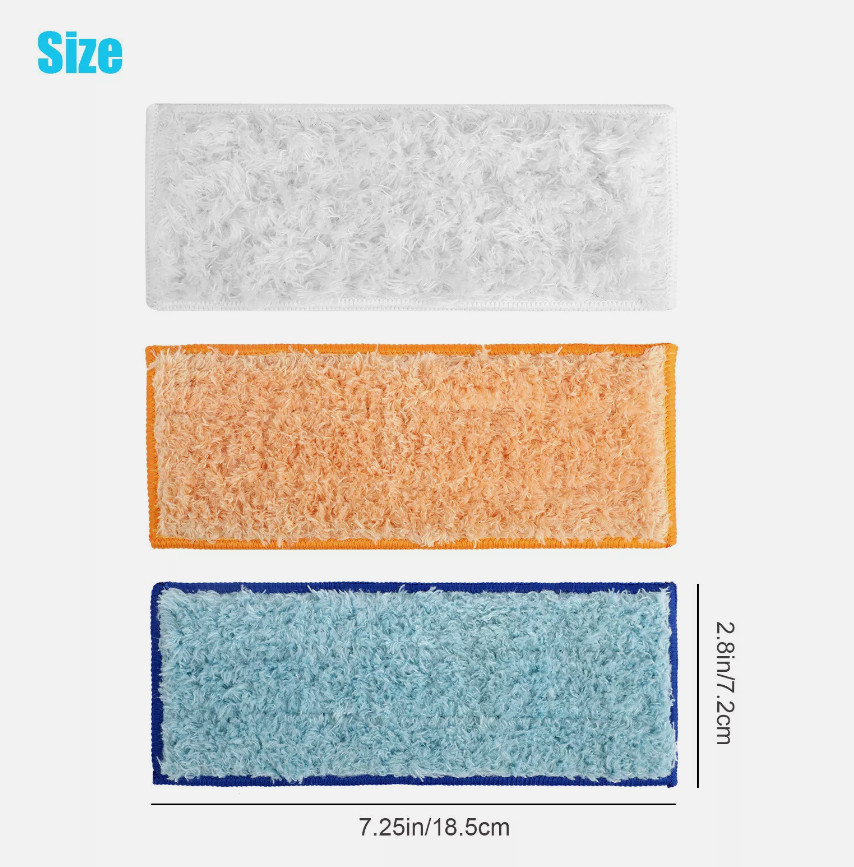 9X Washable Damp Drys Mopping Pad Reusable Cloth for iRobot Braava Jet 240 241