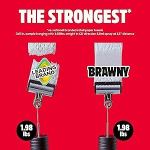 Tear-A-Square 3-Ply Paper Towels, 2 Triple Rolls = 6 Regular Rolls, Strong,